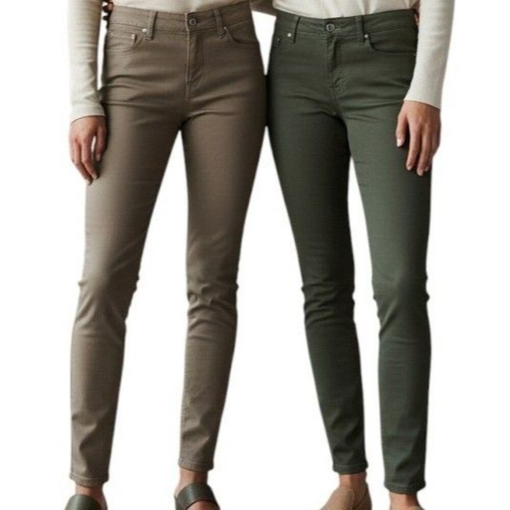 2 Pair - prAna Briann Pants Women's 0 Fitted Skinny Leg Water Repellant UPF 50+